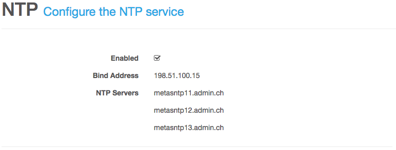ntp service