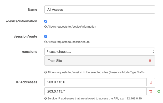 api access