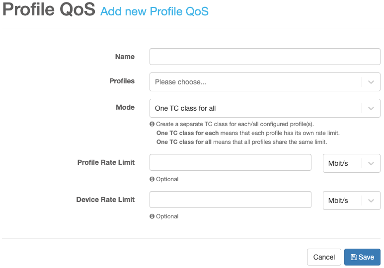 profile qos
