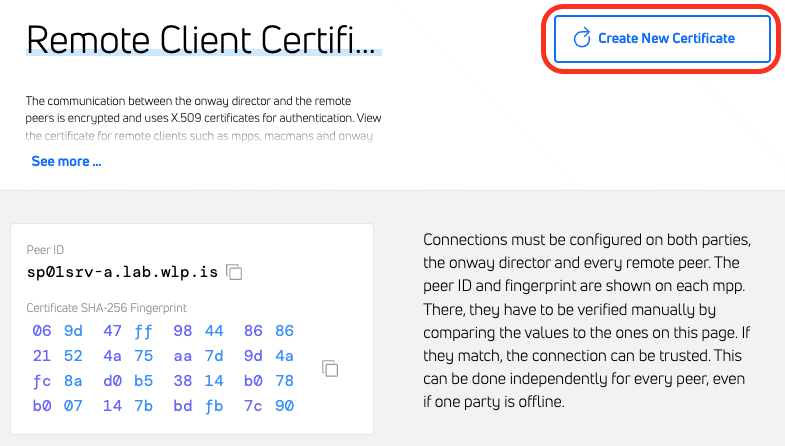 old remote client certificate